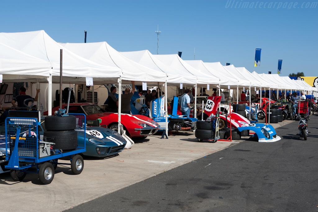 The CER paddock   - 2009 Le Mans Series Silverstone 1000 km