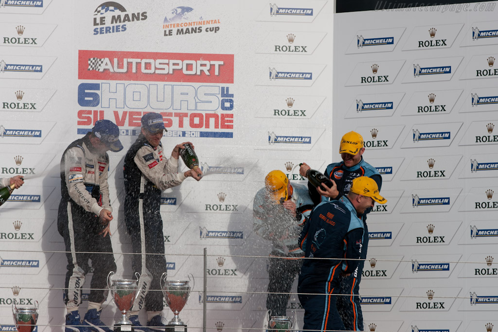 LMP1 podium   - 2011 Le Mans Series 6 Hours of Silverstone (ILMC)