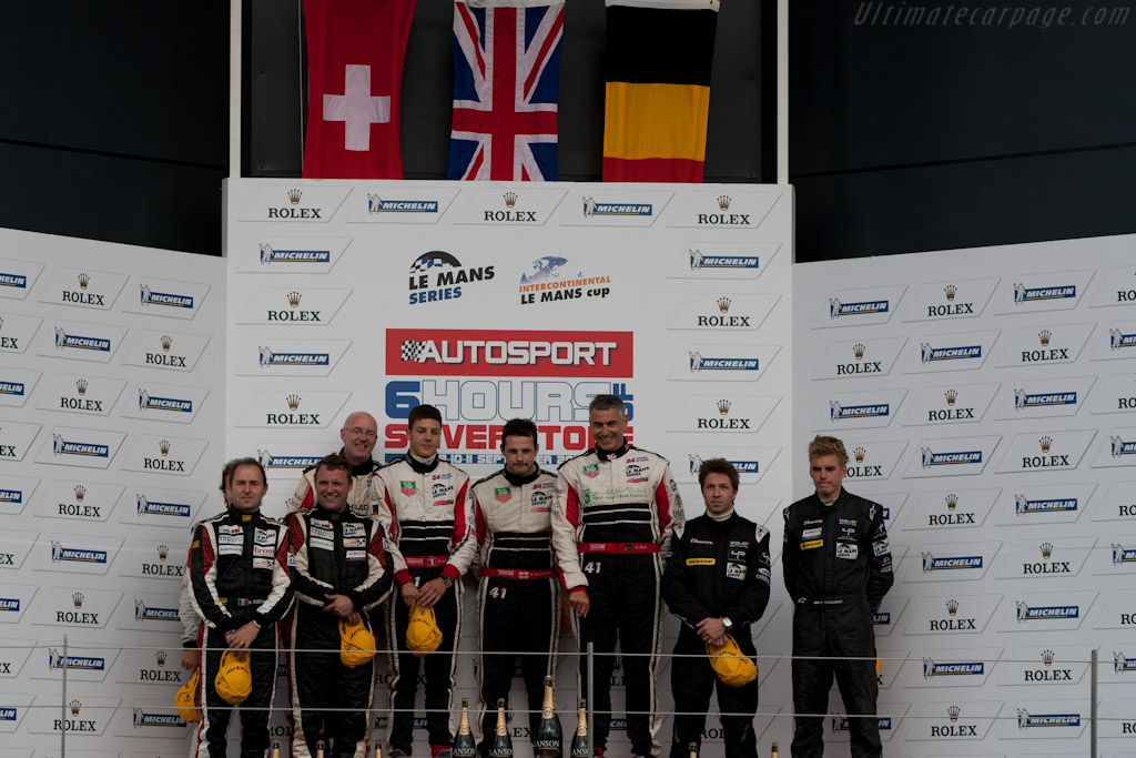 LMP2 podium   - 2011 Le Mans Series 6 Hours of Silverstone (ILMC)