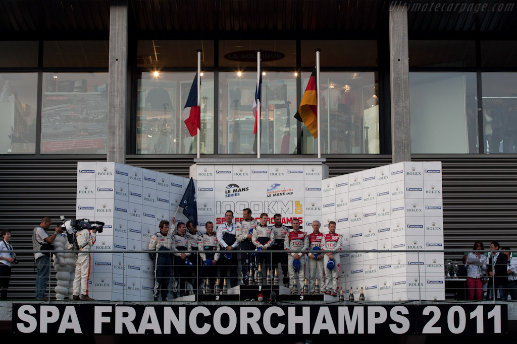 LMP1 Podium   - 2011 Le Mans Series Spa 1000 km (ILMC)