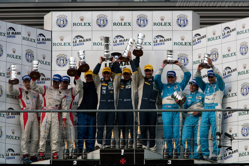 GT1 podium   - 2009 Le Mans Series Spa 1000 km