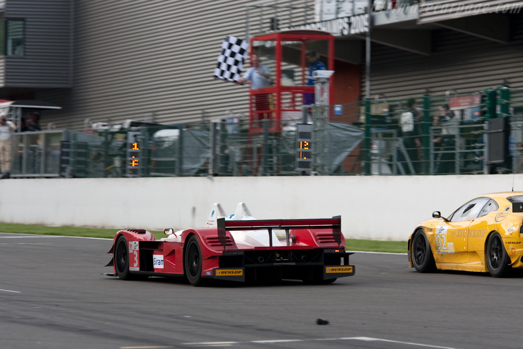 Giovanni takes the flag for the first time - Chassis: 1  - 2009 Le Mans Series Spa 1000 km
