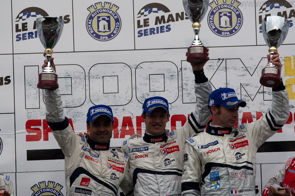 Lamy, Bourdais and Pagenaud   - 2010 Le Mans Series Spa 1000 km
