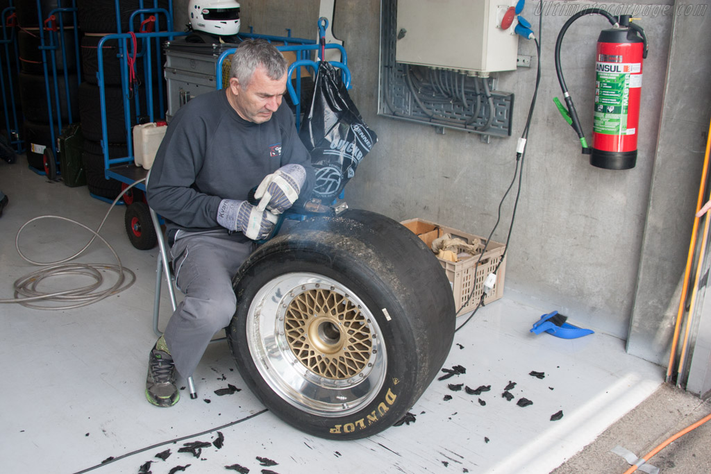 Preparing the tyres   - 2014 Spa Classic