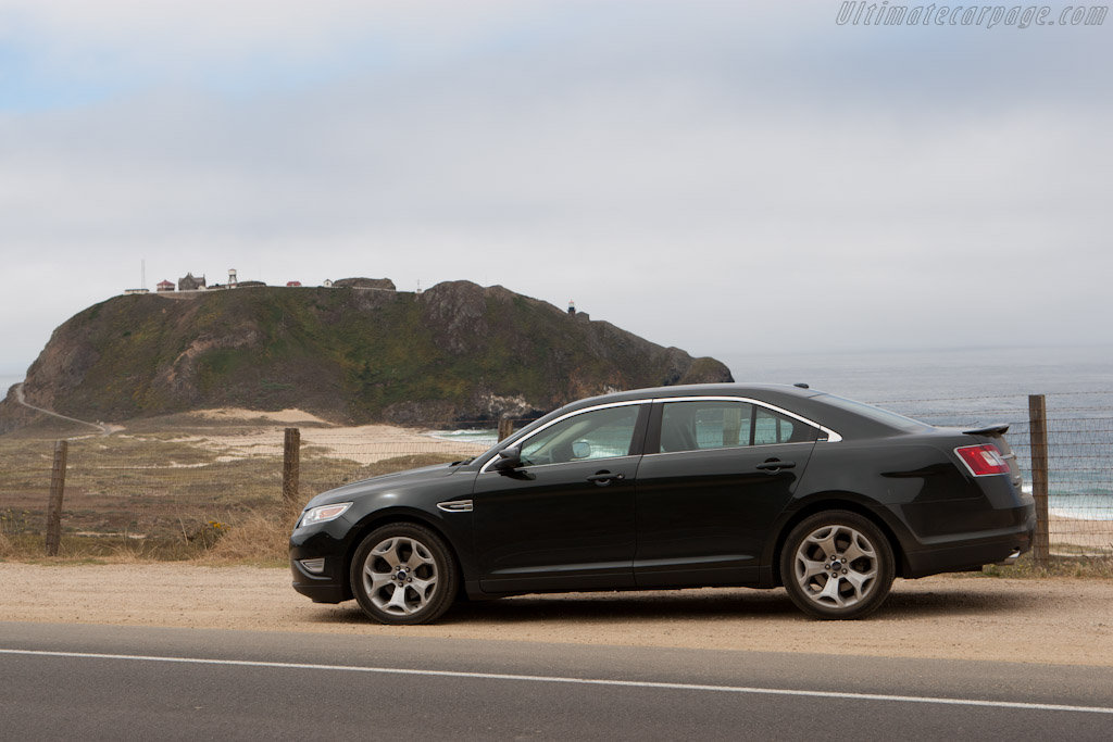 Lighthouse at Point Sur   - Ford Taurus SHO on Highway 1