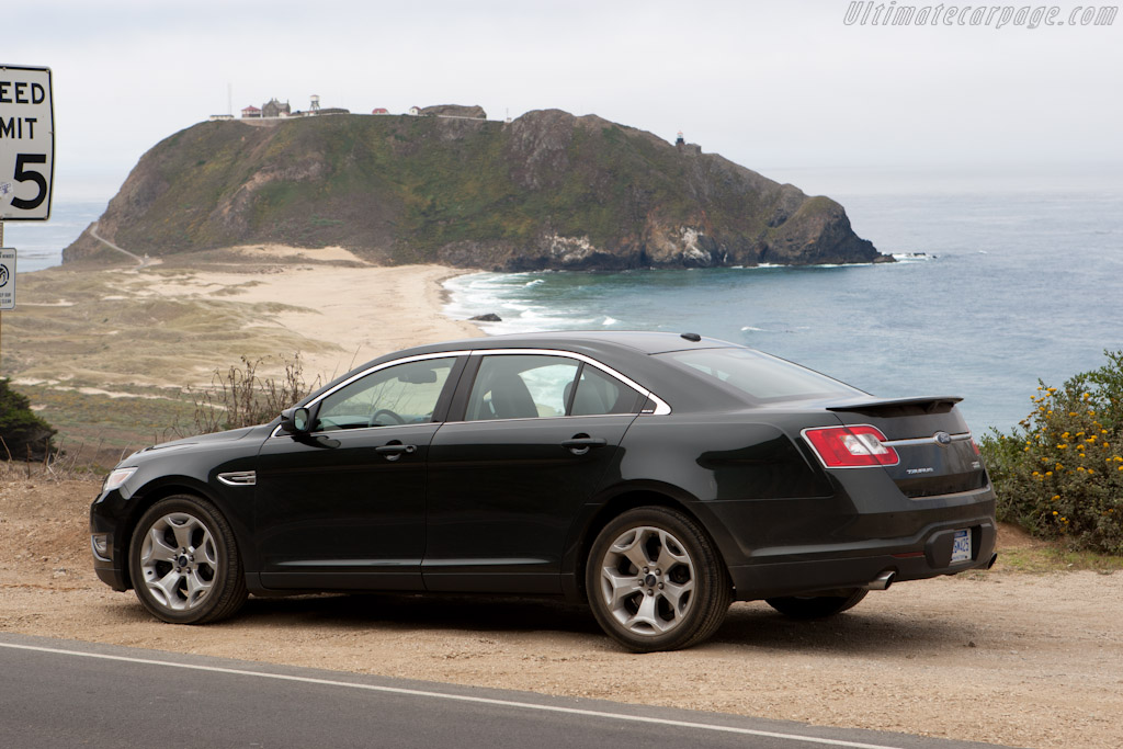 Lighthouse at Point Sur   - Ford Taurus SHO on Highway 1