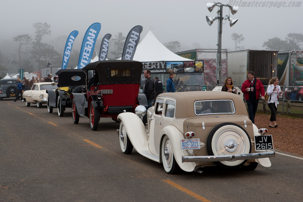 Lining up for the Tour   - 2011 Pebble Beach Concours d'Elegance