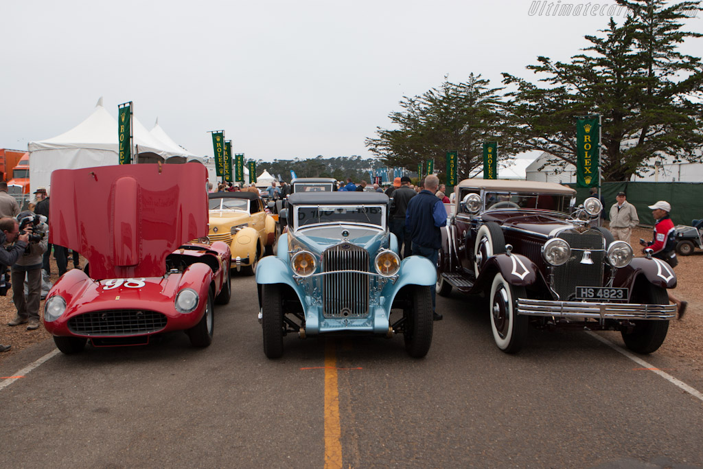 Lining up for the Tour   - 2012 Pebble Beach Concours d'Elegance