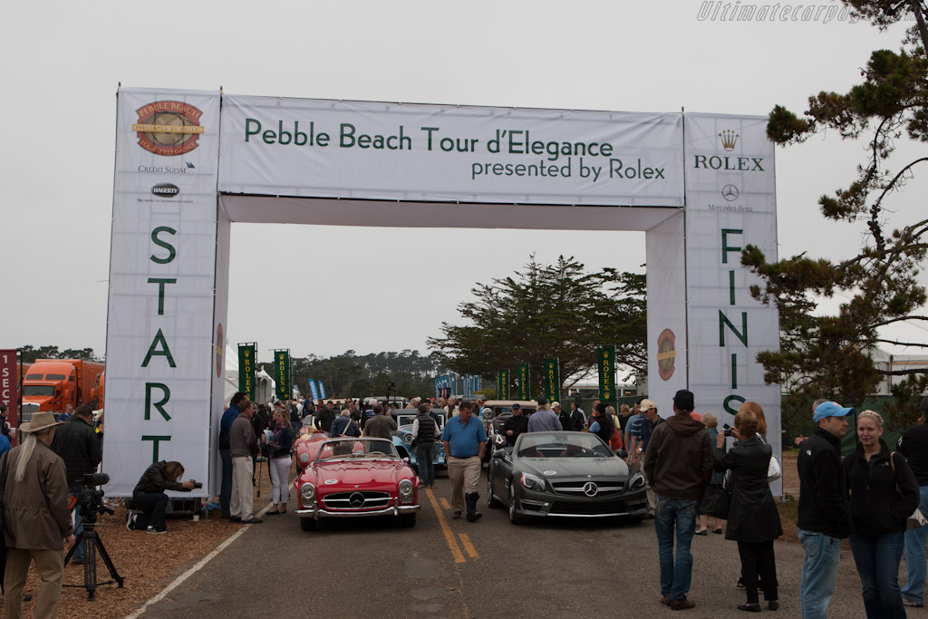 Lining up for the Tour   - 2012 Pebble Beach Concours d'Elegance