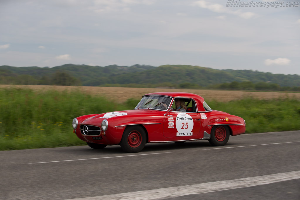Mercedes-Benz 190 SL - Chassis: 121.042.10.025855 - Driver: Patricia Poelaert - 2015 Tour Auto