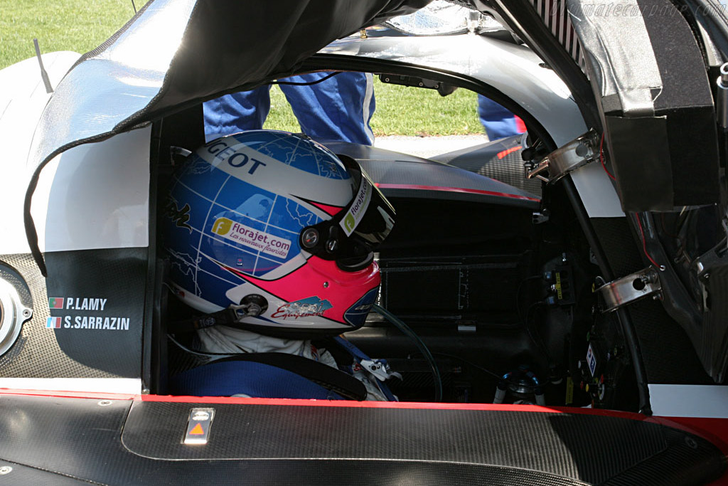 Lamy under cover - Chassis: 908-03 - Entrant: Team Peugeot Total - 2007 Le Mans Series Valencia 1000 km