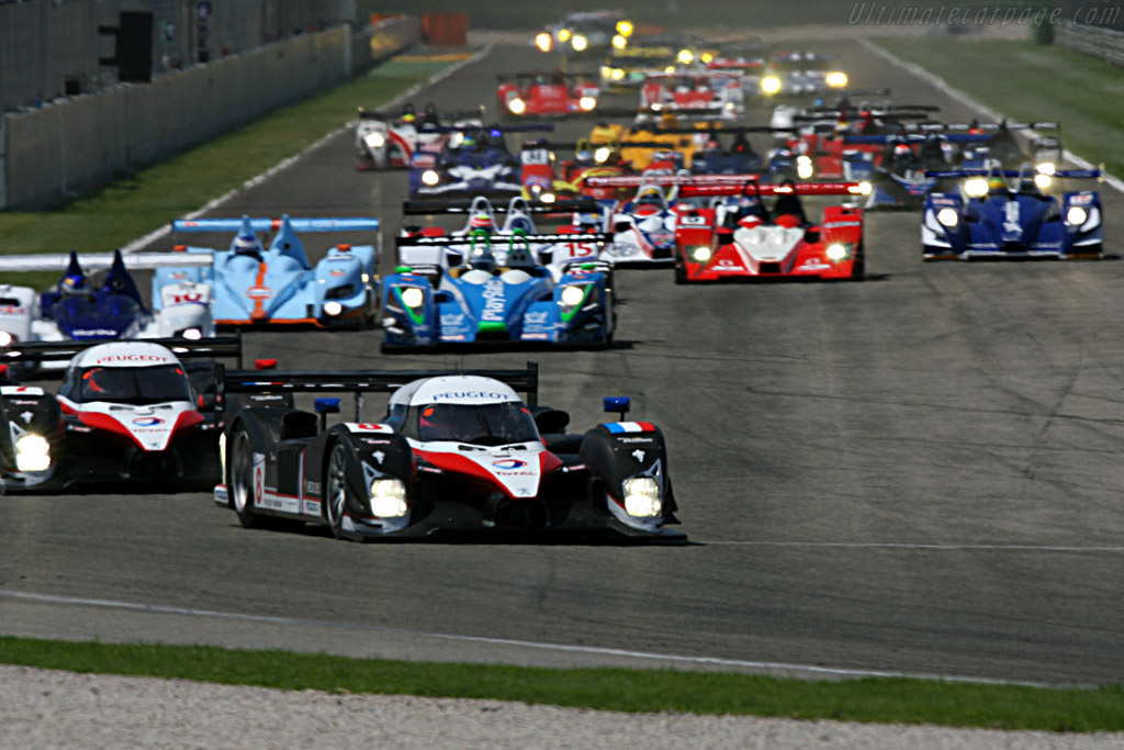 The Start - Chassis: 908-03 - Entrant: Team Peugeot Total - 2007 Le Mans Series Valencia 1000 km