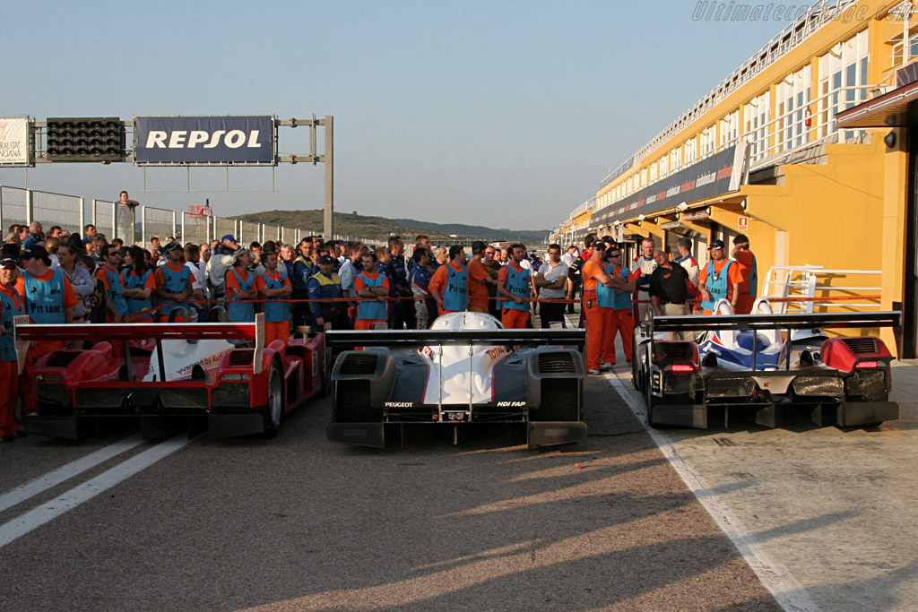 The Winners - Chassis: 908-03 - Entrant: Team Peugeot Total - 2007 Le Mans Series Valencia 1000 km