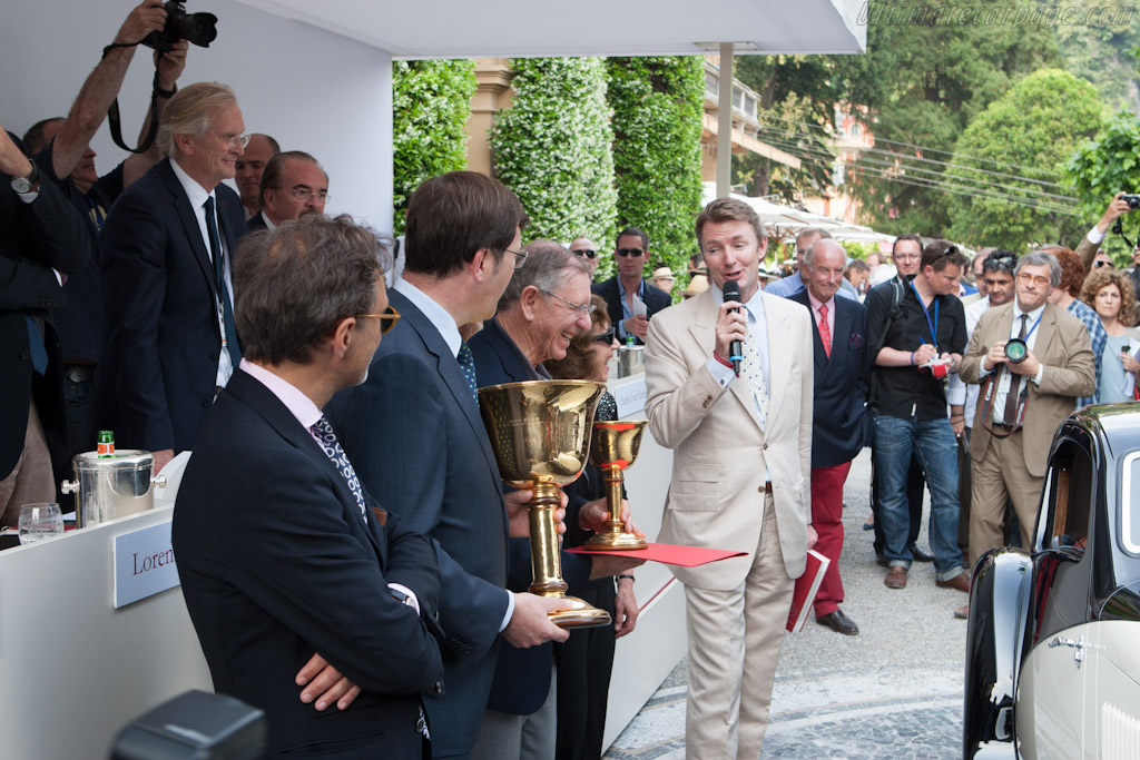 David Cohen with the Copa d'Oro   - 2012 Concorso d'Eleganza Villa d'Este