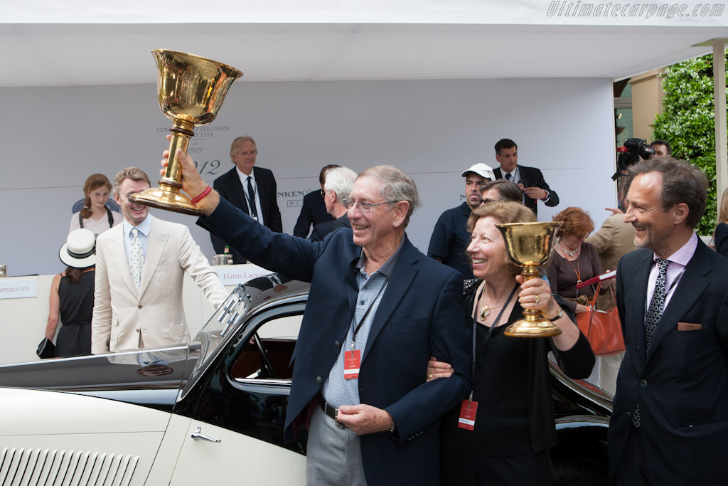 David & Adele Cohen with the Copa d'Oro   - 2012 Concorso d'Eleganza Villa d'Este