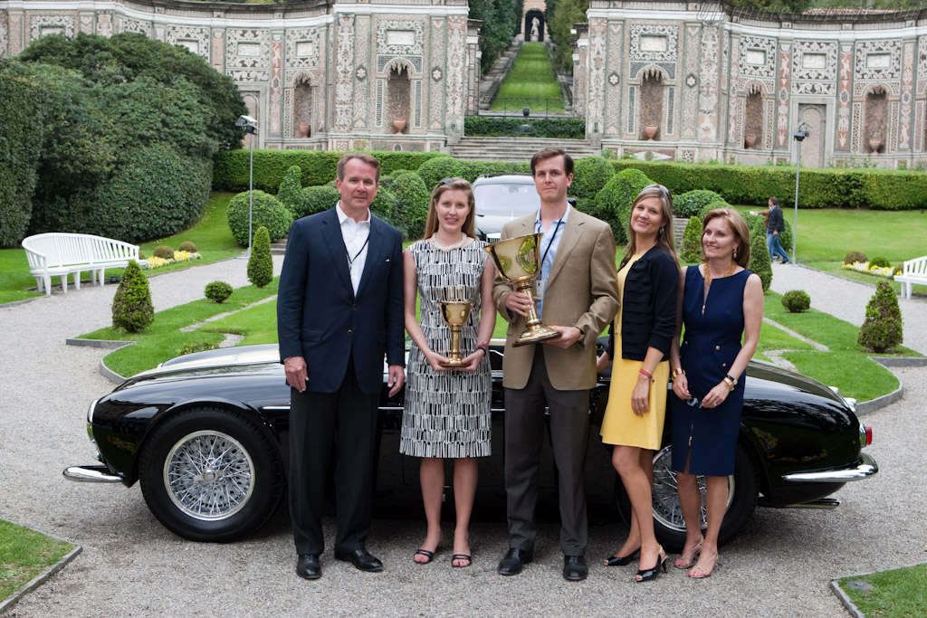 The Bookout family with the Coppa d'Ora   - 2010 Concorso d'Eleganza Villa d'Este