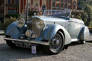 Click here to open the Bentley 4¼ Litre Mulliner Streamlined Drophead Coupe  gallery
